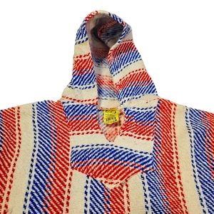 Franks Womens Medium Red Gray Stripe 100% Acrylic